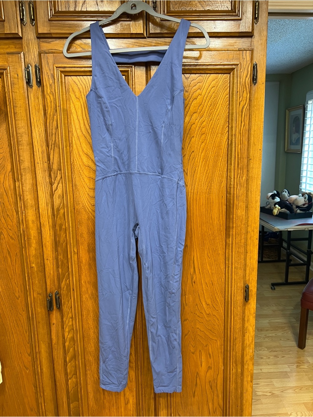 Free People Movement V Neck Lavender Jumpsuit. Size S